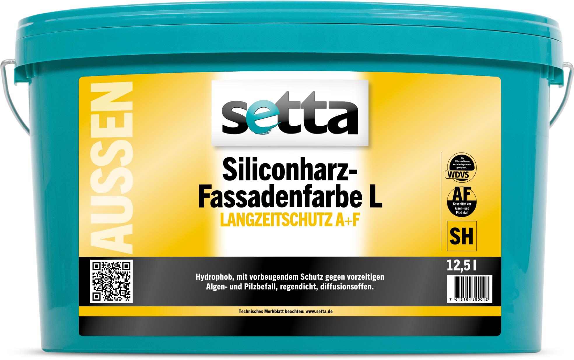 setta Siliconharz-Fassadenfarbe L, 12,5 l weiß
